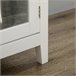 Aparador de Cozinha MDF, Madeira de Melamina e Vidro HOMCOM 120 Branco