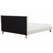 Beliani Cama com estrado Chenille TALENCE 198x218 Bege