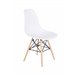 Pack Mesa Redonda de Vidro Temperado + 4 Cadeiras  Estilo Nórdico 90x90 Branco