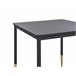 Beliani Mesa de apoio SHELBY 80x80 Preto