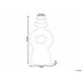 Beliani Candelabro SPARTA Branco/ Bege