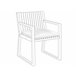 Beliani Almofada de assento para exterior SASSARI 46x46 Branco