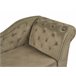 Beliani Chaise longue versão à direita Veludo NIMES Verde