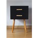 Beliani Mesa de centro ALLOA 40x40 Preto