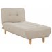 Beliani Chaise longue Poliéster ALSTEN Bege