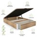 Sommier rebatível luxo S-Max 3D 135x190 Natural/ Branco