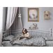 Beliani Cama nido Acero TULLE 92x209 Branco