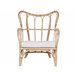 Beliani Conjunto lounge Rattan/vime BRINDISI Creme