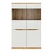 Vitrina de 2 portas June Natural/ Branco