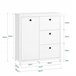 Armário de casa de banho BZR97 SoBuy PT 90 Branco
