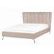 Beliani Cama com estrado Veludo MIRIBEL 167x218 Bege