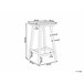 Beliani Mesa de bar ADIRONDACK 59x59 Azul