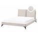 Beliani Cama com estrado Bombazine MELLE 155x240 Bege