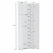 Armário multiuso com 2 portas com efeito madeira 73 Branco