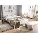 Beliani Cama Madera de pino VANNES 167x209 Branco
