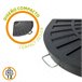 Base de guarda-sol triangular em poliresina Aktive Garden Preto