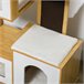 Casa para Gatos MDF e Pelúcia PawHut Castanho