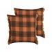 Beliani Almofada decorativa BARJA 45x45 Laranja