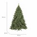 Árvore de Natal de efeitos reais Verde/ Cinza