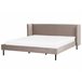 Beliani Cama Terciopelo ARETTE 204x206 Cinza Escuro