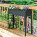 Floreira Metal Outsunny, varanda e jardim - jardinagem Cinza