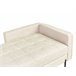 Beliani Chaise longue à direita Pele sintética REBAIS Bege
