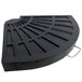 Base de guarda-sol triangular em poliresina Aktive Garden Preto