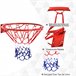 Cesta de Basquetebol Metal e Nylon HOMCOM Cesta de Basquetebol Metal e Nylon HOMCOM Multicor