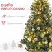 Árvore de Natal Plástico e Aço HOMCOM, casa - natal Verde