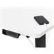 Beliani Secretária ajustável DESTINES 160x109 Branco/ Preto