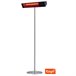 Radiador de pedestal exterior de infravermelhos de onda curta de 2000W, Preto Preto