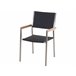 Beliani Conjunto de refeição MALETTO/GROSSETO Preto / Cinza