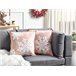 Beliani Almofada decorativa MURRAYA 45x45 Rosa