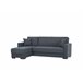 Chaise longue ANGELO com cama reversível cinza Cinza Escuro