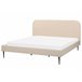 Beliani Cama com estrado Bouclé FLAYAT 193x215 Bege
