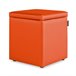 Puff Cube Arcon Leatherette Abafador marinho interno HAPPERS Laranja