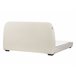 Beliani Cama de água Bouclé ROISEL 181x226 Creme