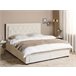 Beliani Cama com armazenamento Veludo LIEVIN 185x217 Creme