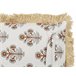 Beliani Almofada decorativa OMORIKA Bege