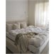 Beliani Cama com estrado Bombazine LINARDS 210x242 Bege