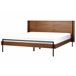 Beliani Cama com estrado MDF LIBERMONT 204x208 Castanho