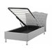 Beliani Cama com armazenamento Pele sintética METZ 126x217 Branco