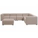 Beliani Conjunto lounge AREZZO Cinza Claro