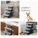 Escada para Gatos Aglomerado de Madeira, Poliéster e Feltro Cinza
