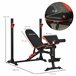 Banco de Musculação Aço e PU SPORTNOW Preto