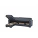 Chaise longue ANGELO com cama reversível cinza Cinza Escuro