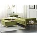Beliani Sofá-cama Veludo ABERDEEN Verde