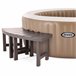 INTEX Pacote de 2 bancos médios para spa circular para 4 pessoas Castanho