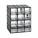 Armário multiusos em PVC 2 portas Antracite