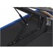 Beliani Cama com armazenamento Veludo ROCHEFORT 150x214 Azul Marino